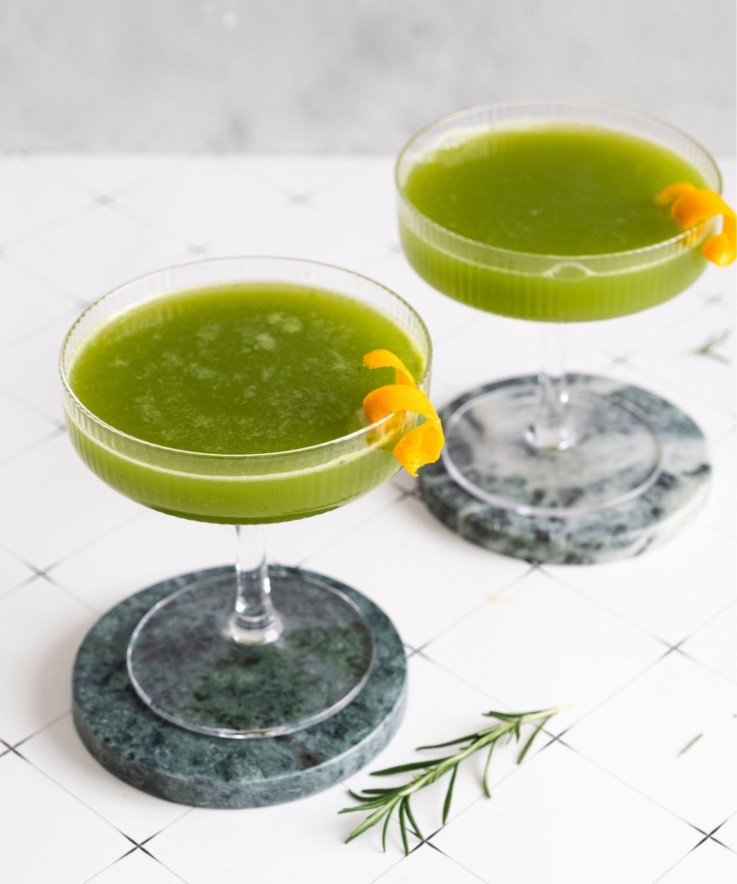 Orange Rosemary Sparkling Matcha