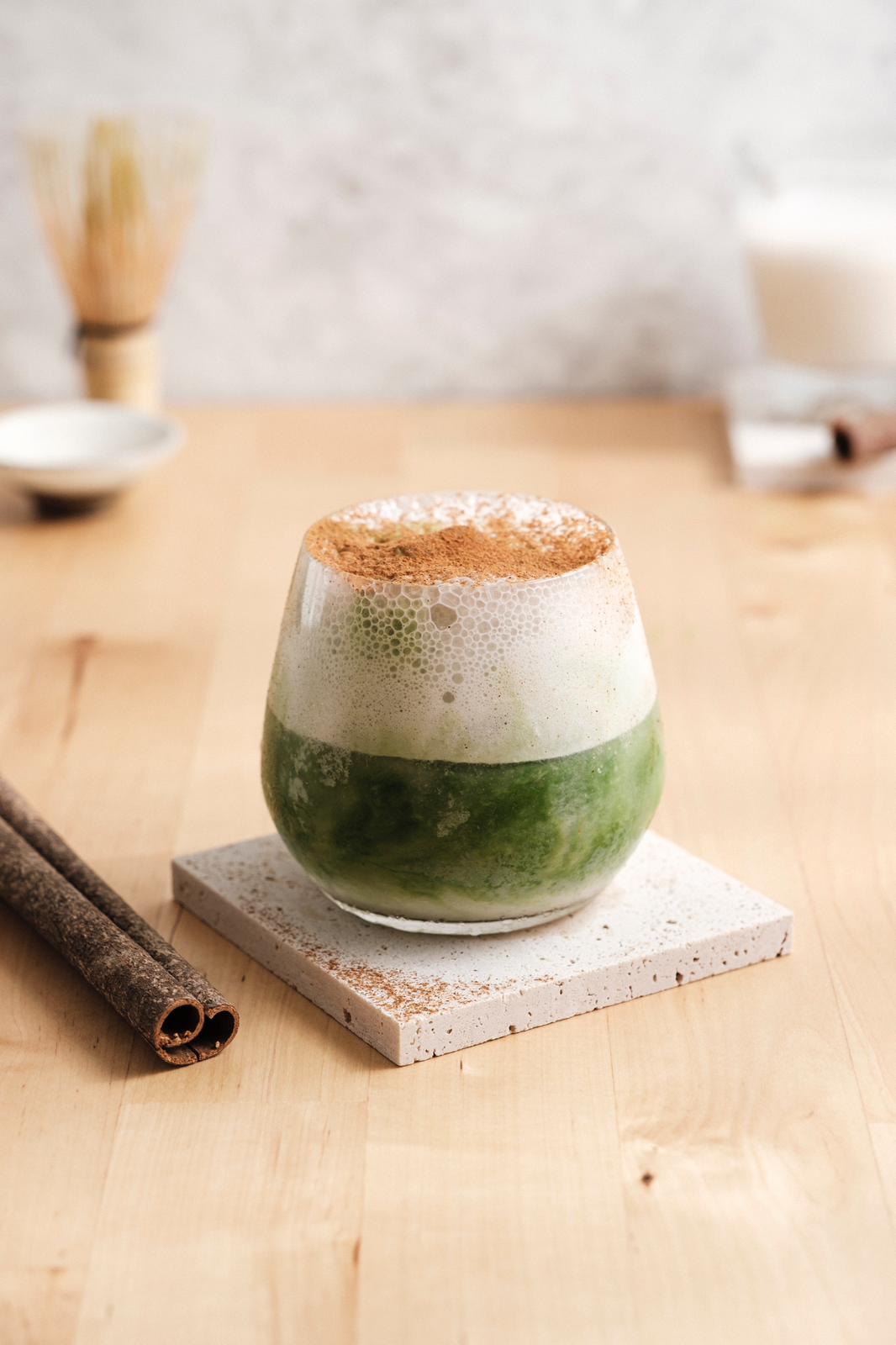 Cinnamon Matcha Latte