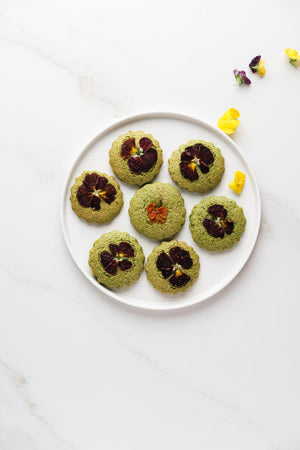 Vegan Matcha Sugar Cookies